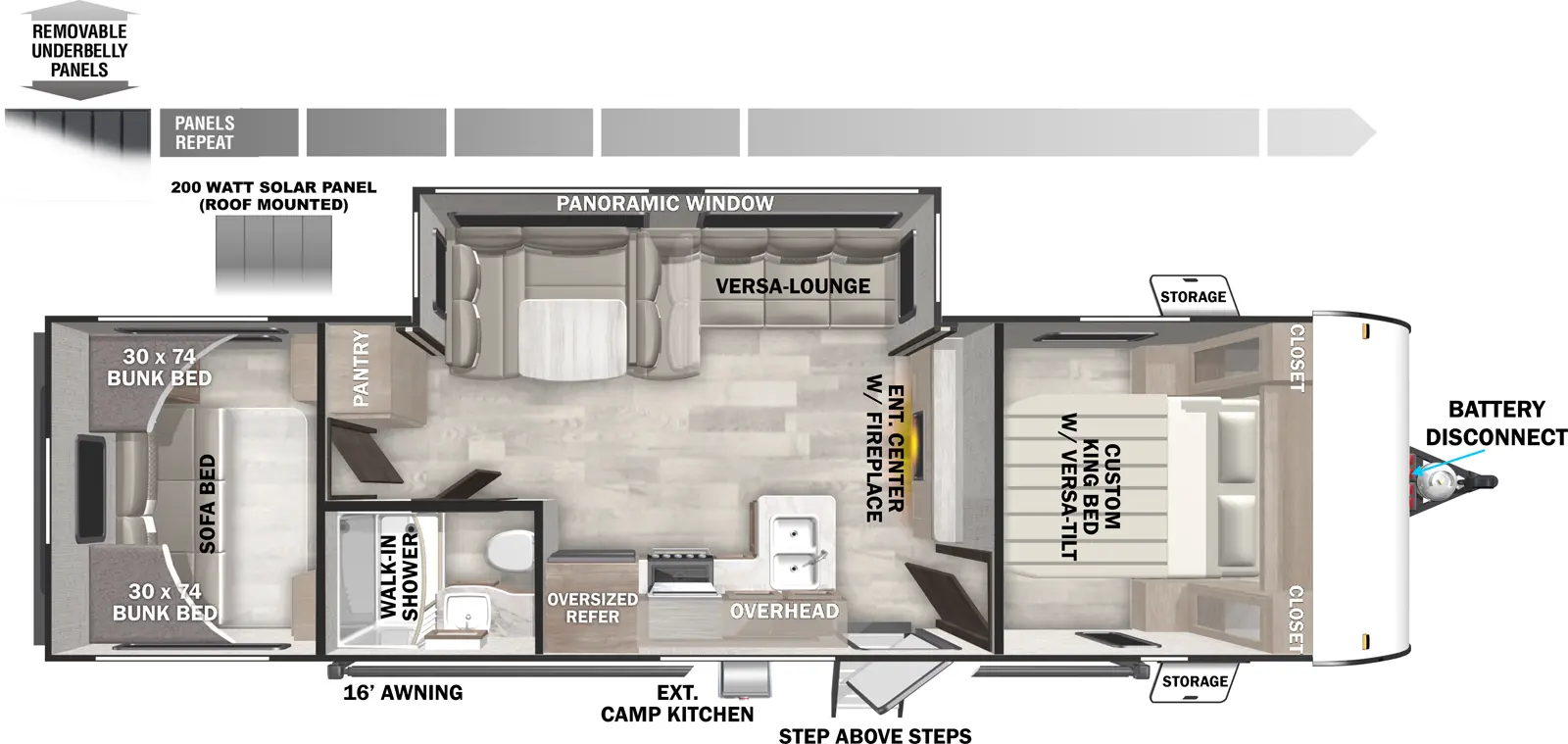 X Lite Northwest 28VBXL Floorplan